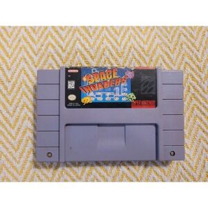 Vintage 1997 Super Nintendo SNES Game Space Invaders